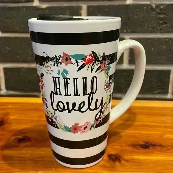 Ceramic Tumbler with Lid - Picture 1 of 6